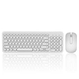 2.4G Wireless Silent Keyboard And Mouse Round Keycap Keyboard Gaming Mouse For Macbook Lenovo Dell Asus HP Laptop PC Computer