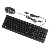 White G20 Backlight Keyboard USB Wired Keyboard Mouse Combos Gamer Keyboard Gaming Mouse with LED light For PC Laptop