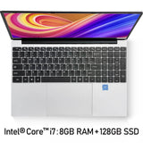 AMOUDO 15.6 inch i7 Gaming Laptops 8G RAM 1TB 512G 256G 128G SSD Laptop Ultrabook Dual Band WIFI Win10 Notebook Computer