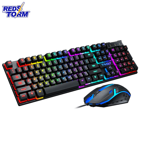 Gaming keyboard And Gaming Mouse Wired keyboard With LED backlight keyboard Gamer Kit Silent Gaming Mouse Set For PC Laptop