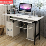 Large Computer Table Professional Gaming Table with Locker Drawer Wood Desktop Computer Desk for Home Office Free Shipping
