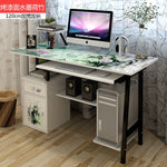 Large Computer Table Professional Gaming Table with Locker Drawer Wood Desktop Computer Desk for Home Office Free Shipping