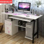 Large Computer Table Professional Gaming Table with Locker Drawer Wood Desktop Computer Desk for Home Office Free Shipping