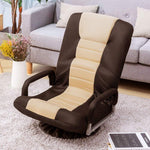 Swivel Video Rocker Gaming Chair Adjustable 7-Position Floor Chair Folding Sofa Lounger