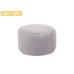 Small Round Beanbag Sofas Cover Waterproof Gaming Bed Chair Seat Bean Bag Solid Color Lounger Chair Sofa Cotton Linen Chair Cove