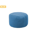 Small Round Beanbag Sofas Cover Waterproof Gaming Bed Chair Seat Bean Bag Solid Color Lounger Chair Sofa Cotton Linen Chair Cove